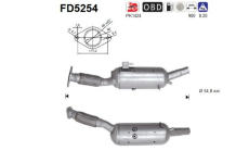 Filtr pevnych castic, vyfukovy system AS FD5254