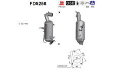 Filtr pevnych castic, vyfukovy system AS FD5256