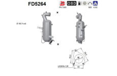 Filtr pevnych castic, vyfukovy system AS FD5264