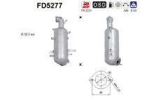 Filtr pevnych castic, vyfukovy system AS FD5277