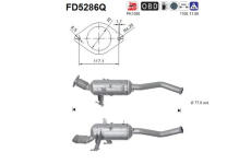 Filtr pevnych castic, vyfukovy system AS FD5286Q
