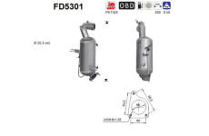 Filtr pevnych castic, vyfukovy system AS FD5301