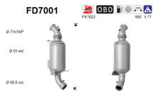 Filtr pevnych castic, vyfukovy system AS FD7001