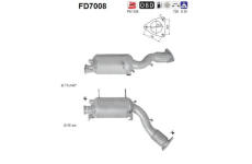 Filtr pevnych castic, vyfukovy system AS FD7008