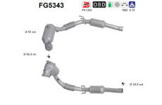 Filtr pevnych castic, vyfukovy system AS FG5343