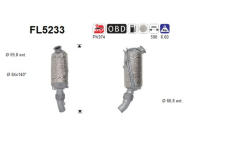 Filtr pevnych castic, vyfukovy system AS FL5233