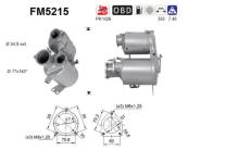 Filtr pevnych castic, vyfukovy system AS FM5215