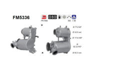 Filtr pevnych castic, vyfukovy system AS FM5336