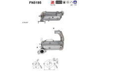 Filtr pevnych castic, vyfukovy system AS FN5195