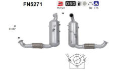 Filtr pevnych castic, vyfukovy system AS FN5271