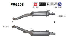 Filtr pevnych castic, vyfukovy system AS FR5206