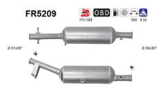 Filtr pevnych castic, vyfukovy system AS FR5209