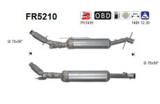 Filtr pevnych castic, vyfukovy system AS FR5210