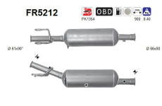 Filtr pevnych castic, vyfukovy system AS FR5212