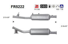 Filtr pevnych castic, vyfukovy system AS FR5222