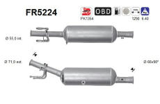Filtr pevnych castic, vyfukovy system AS FR5224