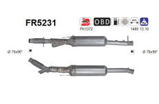 Filtr pevnych castic, vyfukovy system AS FR5231