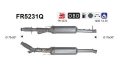 Filtr pevnych castic, vyfukovy system AS FR5231Q