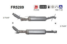 Filtr pevnych castic, vyfukovy system AS FR5289