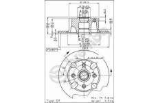Brzdový kotouč AP 14034