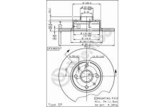 Brzdový kotouč AP 14059