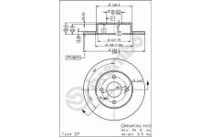 Brzdový kotouč AP 14064