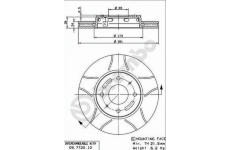 Brzdový kotouč AP X 24749