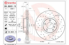 Brzdový kotouč AP 25099 X