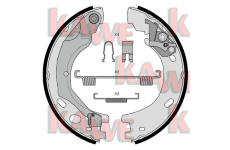 Sada brzdových čelistí, parkovací brzda KAWE 01030