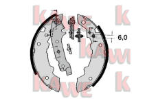 Sada brzdových čelistí KAWE 04470