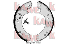 Sada brzdových čelistí KAWE 05060