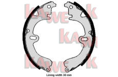 Sada brzdových čelistí KAWE 05860