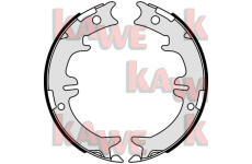 Sada brzdových čelistí, parkovací brzda KAWE 08340