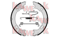 Sada brzdových čelistí, parkovací brzda KAWE 08719