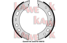 Sada brzdových čelistí, parkovací brzda KAWE 09000