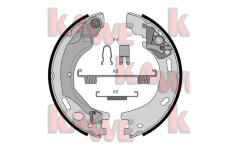 Sada brzdových čelistí, parkovací brzda KAWE 09570