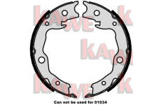 Sada brzdových čelistí, parkovací brzda KAWE 09870