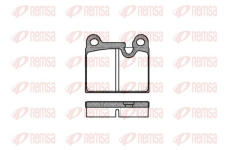 Sada brzdových destiček, kotoučová brzda KAWE 0006 80