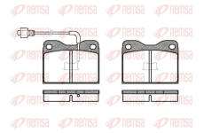 Sada brzdových destiček, kotoučová brzda KAWE 0008 02