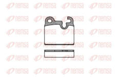 Sada brzdových destiček, kotoučová brzda KAWE 0016 00