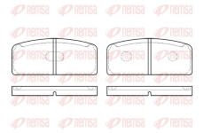 Sada brzdových destiček, kotoučová brzda KAWE 0020 10