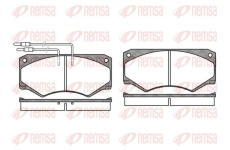 Sada brzdových destiček, kotoučová brzda KAWE 0047 04