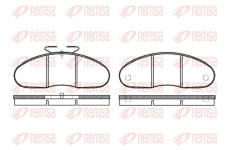 Sada brzdových destiček, kotoučová brzda KAWE 0048 00