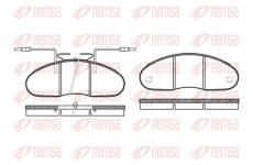 Sada brzdových destiček, kotoučová brzda KAWE 0048 02