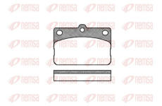 Sada brzdových destiček, kotoučová brzda KAWE 0092 00