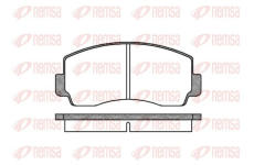 Sada brzdových destiček, kotoučová brzda KAWE 0094 00