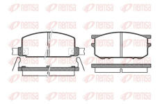 Sada brzdových destiček, kotoučová brzda KAWE 0109 12