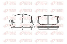 Sada brzdových destiček, kotoučová brzda KAWE 0109 22