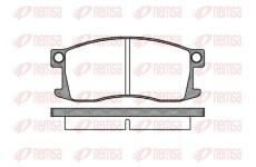 Sada brzdových destiček, kotoučová brzda KAWE 0110 00