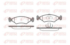 Sada brzdových destiček, kotoučová brzda KAWE 0119 10